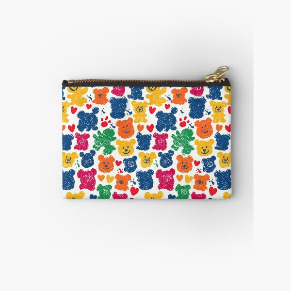 Item preview, Sketchy Colorful Teddy Bears White Pattern designed and sold by Piotrek0001.