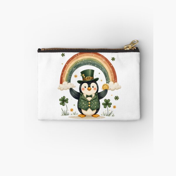 Item preview, Cute St Patricks Day Lucky Penguin Rainbow designed and sold by Found Dream.