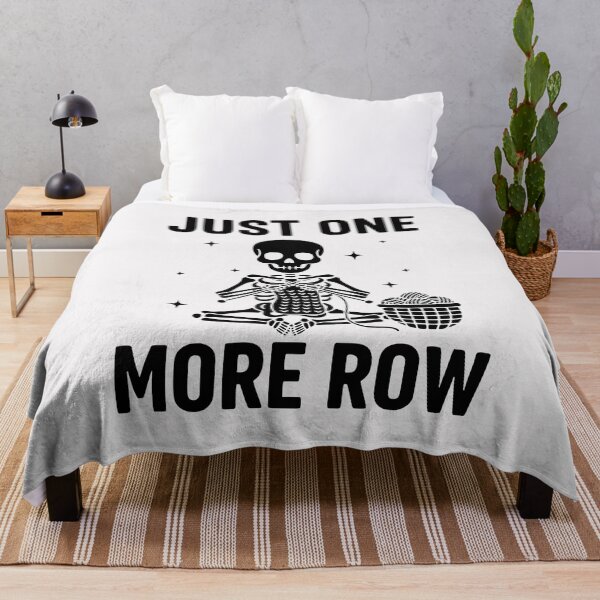 Item preview, Just One More Row, Funny Knitting Sarcastic Quote designed and sold by Fliflat.