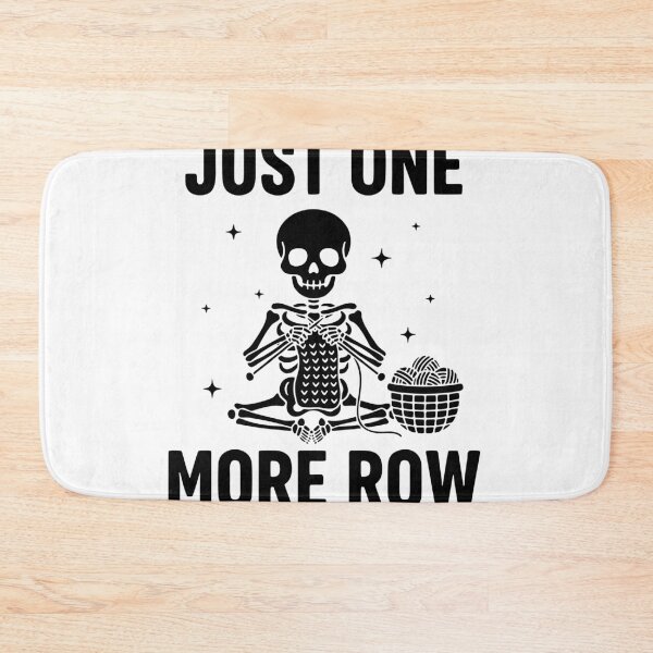 Item preview, Just One More Row, Funny Knitting Sarcastic Quote designed and sold by Fliflat.
