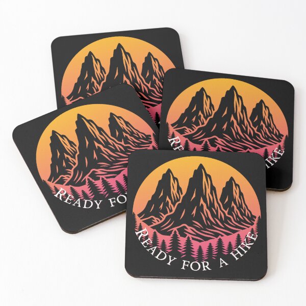 Item preview, Ready for a Hike Mountain Sunset – Hiking Adventure Nature Design designed and sold by ArcticFoxStudio.