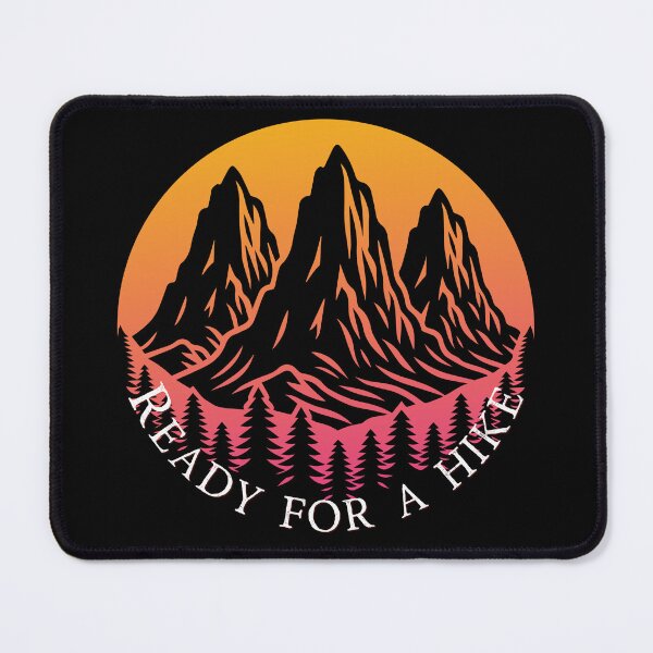Item preview, Ready for a Hike Mountain Sunset – Hiking Adventure Nature Design designed and sold by ArcticFoxStudio.