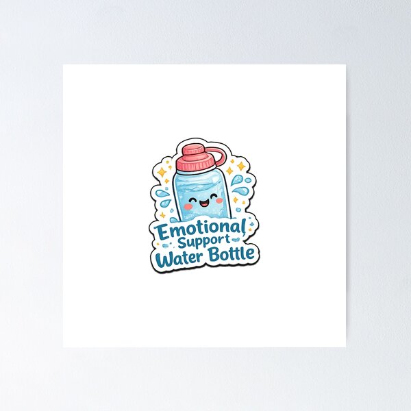 Item preview, Emotional Support Water Bottle  designed and sold by trippinimages.