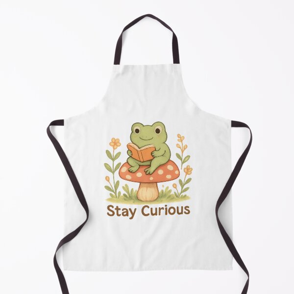 Item preview, Cute Frog Reading Book – Stay Curious designed and sold by Snacky Paws.