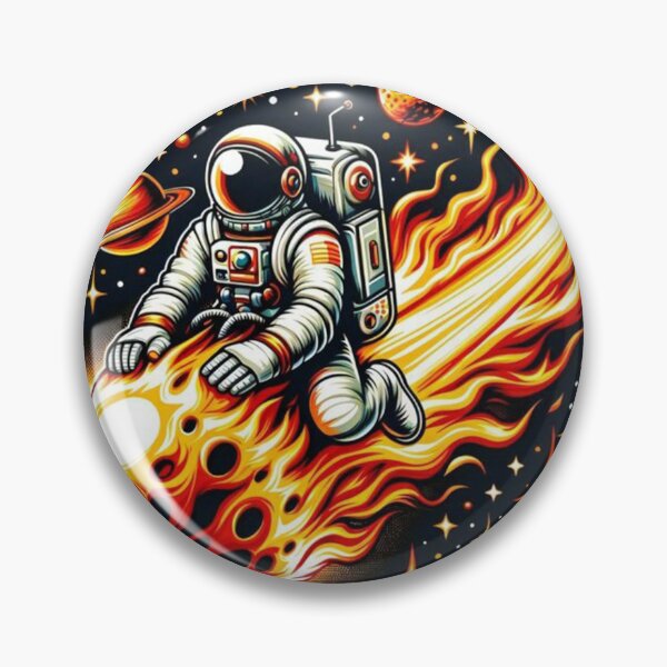 Item preview, Astronaut Riding Fire Meteor designed and sold by disktivsucky.