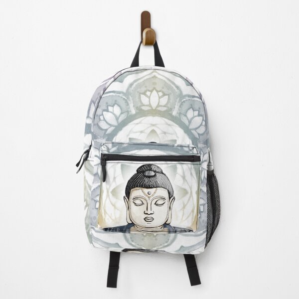 Item preview, Buddha Padma Watercolor - Fawn Coal Dusk - Rainbow Sunset Halo designed and sold by Irene Estelle.
