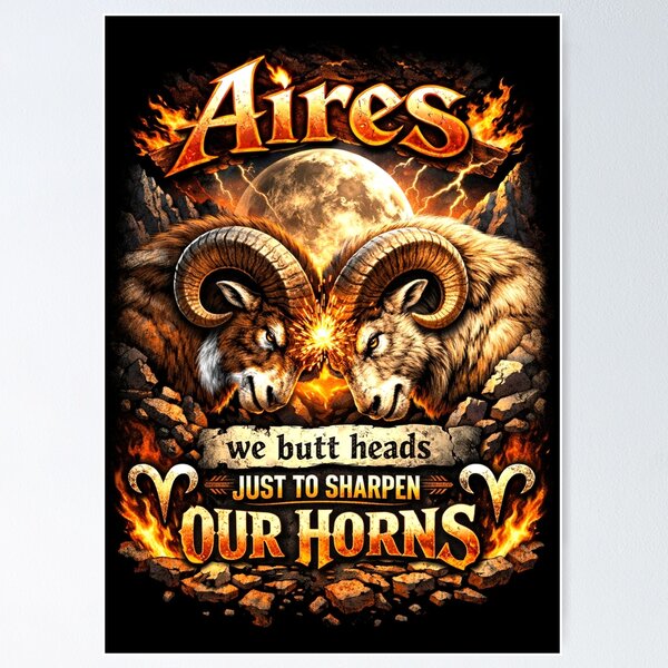 Item preview, Aires - we butt heads just to sharpen our horns designed and sold by Pirate-Coast.