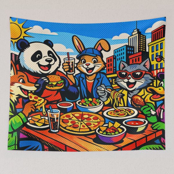 Item preview, Happy animal picnic designed and sold by Sigtrix.