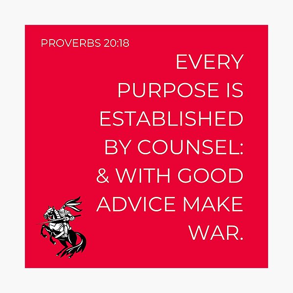 Item preview, Proverbs 20:18 designed and sold by Undonemadenew.