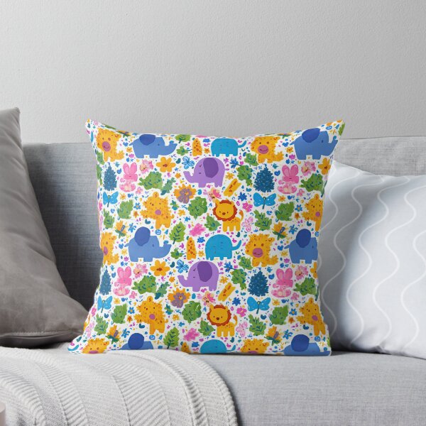 Item preview, Bright Cartoon Animals and Flowers Pattern designed and sold by Piotrek0001.
