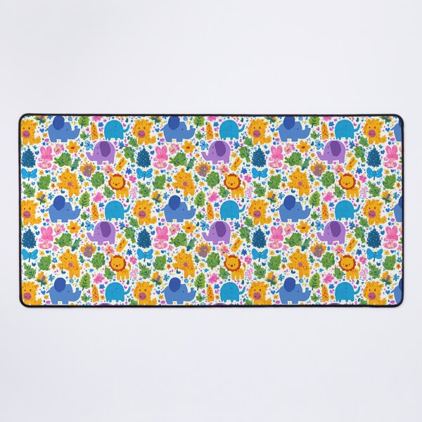 Item preview, Bright Cartoon Animals and Flowers Pattern designed and sold by Piotrek0001.