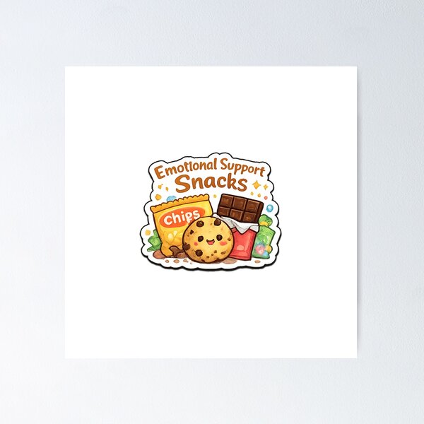 Item preview, Emotional Support Snacks designed and sold by trippinimages.