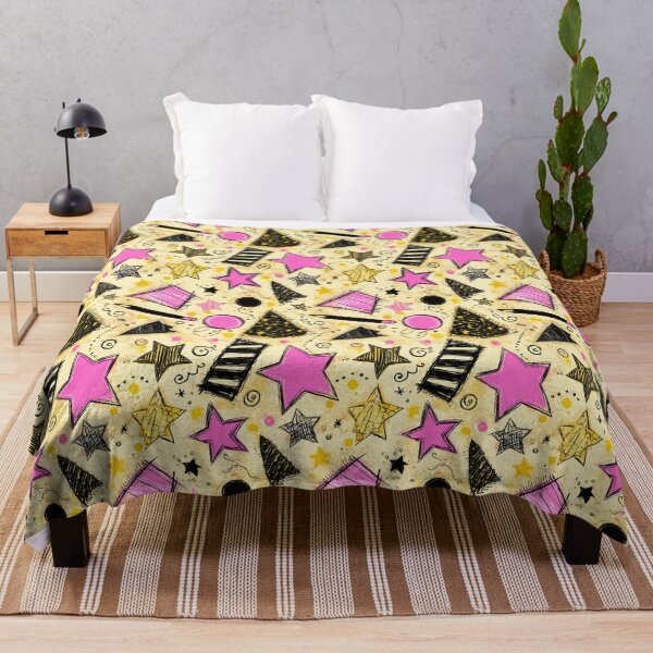 Item preview, Retro Abstract Shapes Yellow Doodle Pattern designed and sold by Piotrek0001.