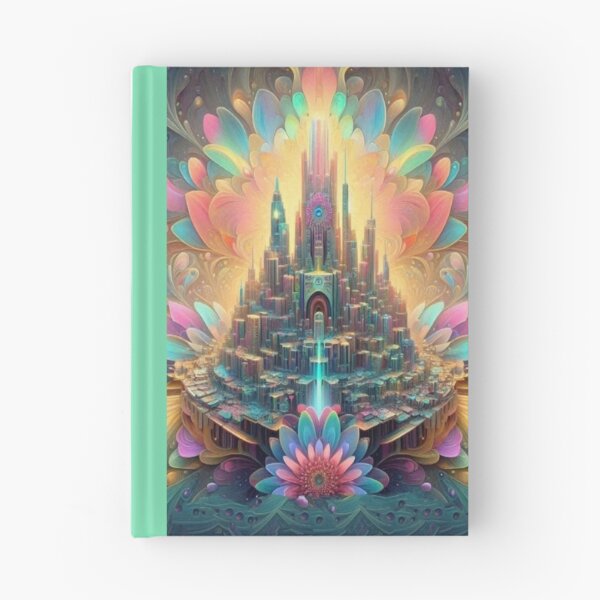 Item preview, Surreal Blooming Cityscape with Vibrant Fantasy Architecture designed and sold by FotoworldEdel.