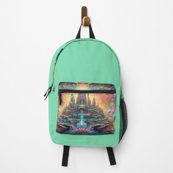 Item preview, Surreal Blooming Cityscape with Vibrant Fantasy Architecture designed and sold by FotoworldEdel.