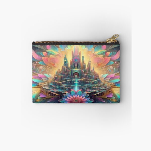 Item preview, Surreal Blooming Cityscape with Vibrant Fantasy Architecture designed and sold by FotoworldEdel.