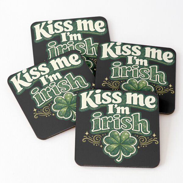 Item preview, Kiss Me I'm Irish St Patricks Day Irish Pride designed and sold by Feral Feline.