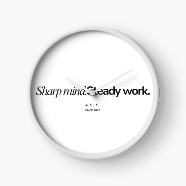 Item preview, Sharp Mind Steady Work – Discipline Mindset Motivation Design designed and sold by AXIS-EQUILIBRIO.