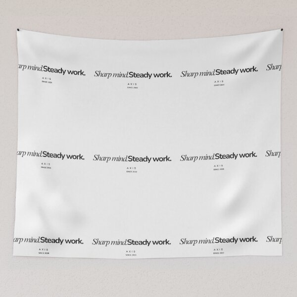 Item preview, Sharp Mind Steady Work – Discipline Mindset Motivation Design designed and sold by AXIS-EQUILIBRIO.