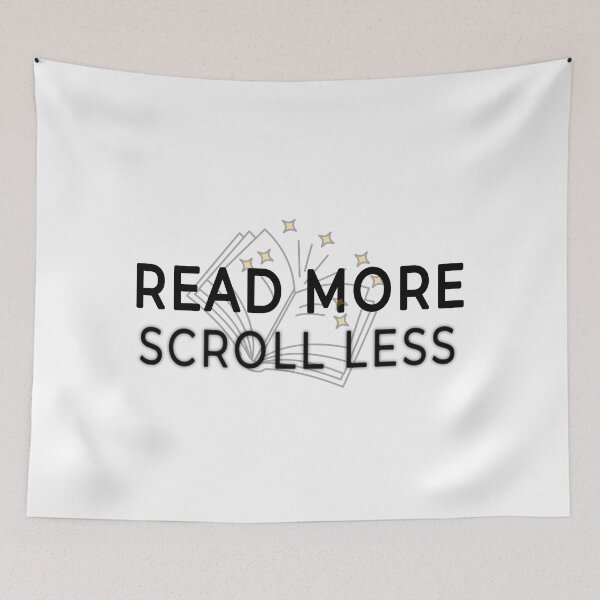 Item preview, Scroll Less – Digital Wellness Minimalist Design designed and sold by ForcePrint.