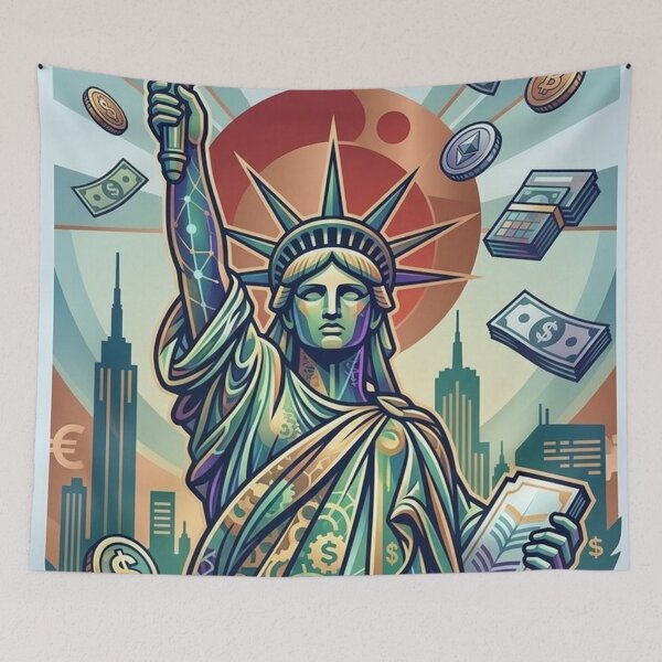 Item preview, Liberty Aesthetic Poster designed and sold by disktivsucky.