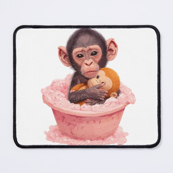 Item preview, Baby Monkey Punch : Bathroom Art, Baby Room Decor designed and sold by Veryniq.