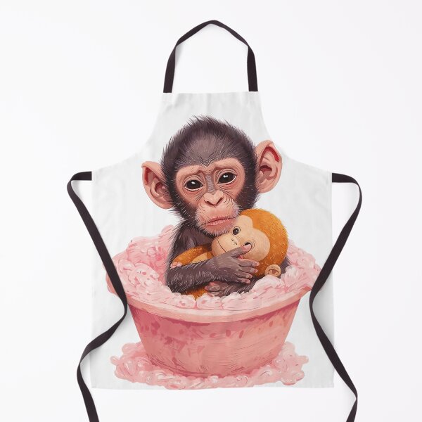 Item preview, Baby Monkey Punch : Bathroom Art, Baby Room Decor designed and sold by Veryniq.