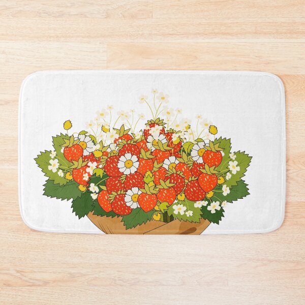 Item preview, Strawberry and Daisy Bouquet in Craft Paper designed and sold by DesignbyAnnaM.