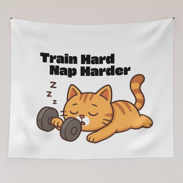 Item preview, Train Hard. Nap Harder. designed and sold by TheFineShirt.