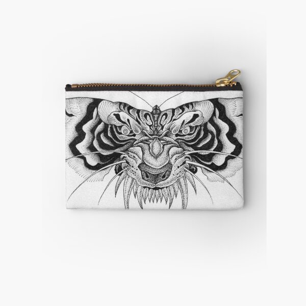 Item preview, Tiger Moth - Dark Ink Illustration Art Print designed and sold by sebsdead.