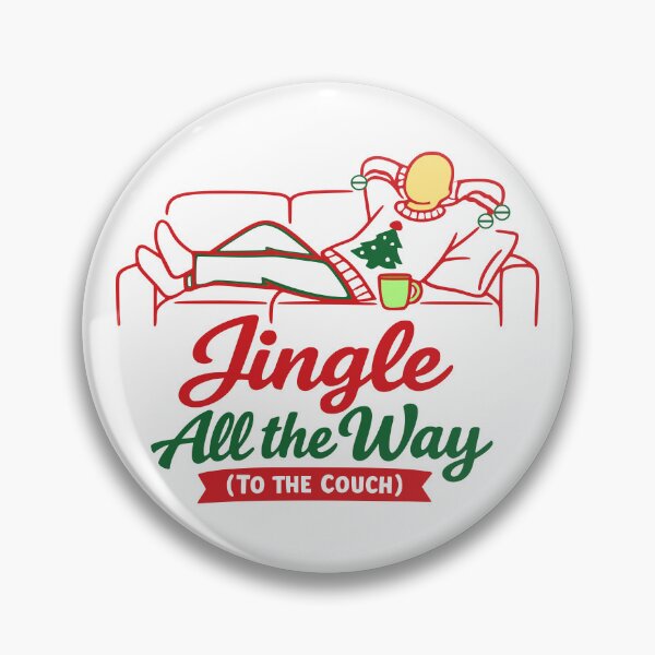 Item preview, Funny Jingle All The Way Christmas Couch Illustration designed and sold by FunFitLife Studio.