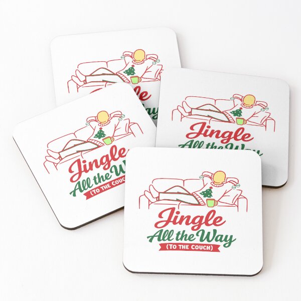 Item preview, Funny Jingle All The Way Christmas Couch Illustration designed and sold by FunFitLife Studio.