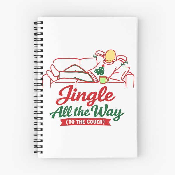 Item preview, Funny Jingle All The Way Christmas Couch Illustration designed and sold by FunFitLife Studio.