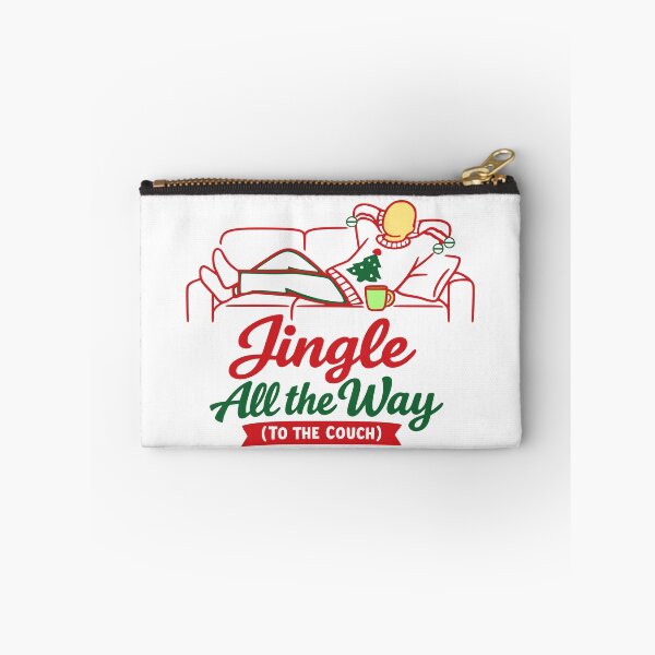 Item preview, Funny Jingle All The Way Christmas Couch Illustration designed and sold by FunFitLife Studio.