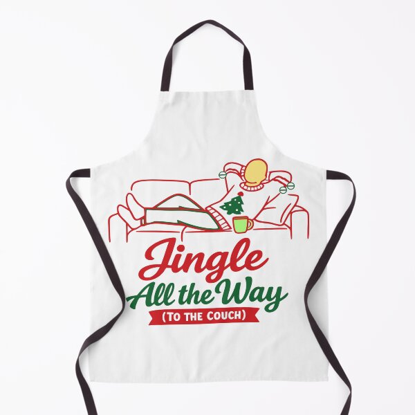 Item preview, Funny Jingle All The Way Christmas Couch Illustration designed and sold by FunFitLife Studio.