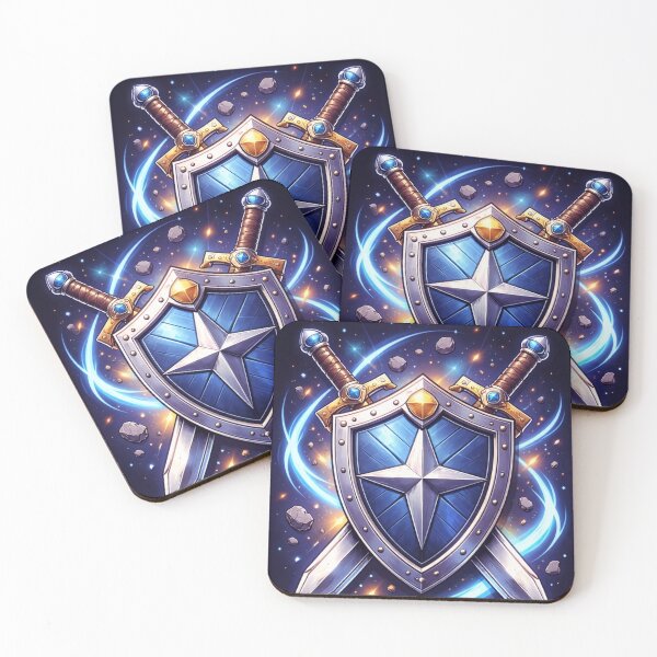 Item preview, Fantasy Shield and Swords Poster – Epic Medieval Gaming Art designed and sold by ApGraphicDesigns.
