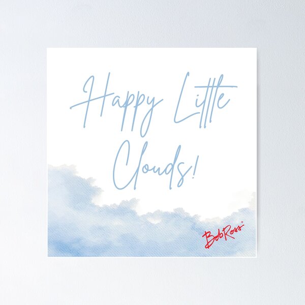 Item preview, Happy Little Clouds Bob Ross Fan Art  designed and sold by woolcos.