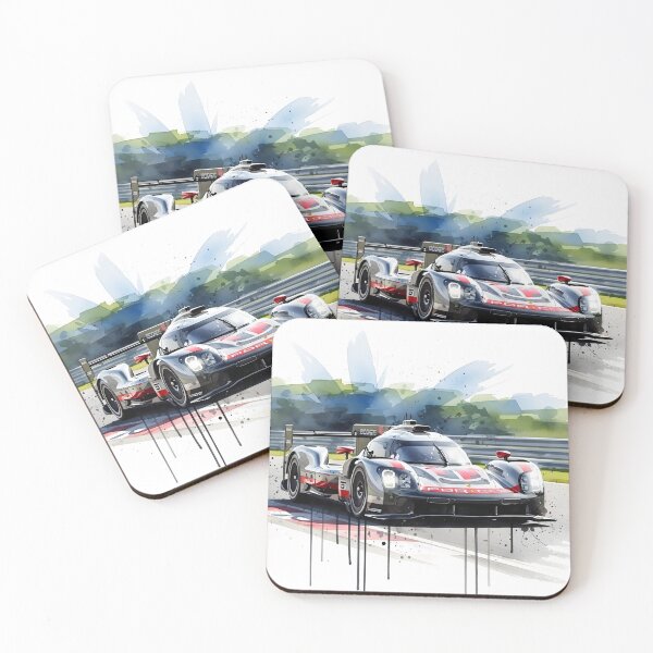 Item preview, Porsche 919 Hybrid Watercolor Illustration Le Mans Endurance Race Car Art designed and sold by Motorline44.