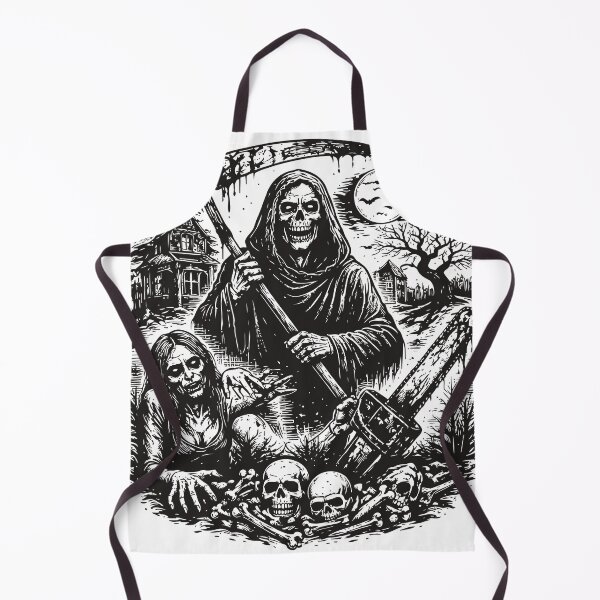 Item preview, Grim Reaper Horror Scene Illustration – Vintage Gothic Death Artwork designed and sold by Weasel Graphix.