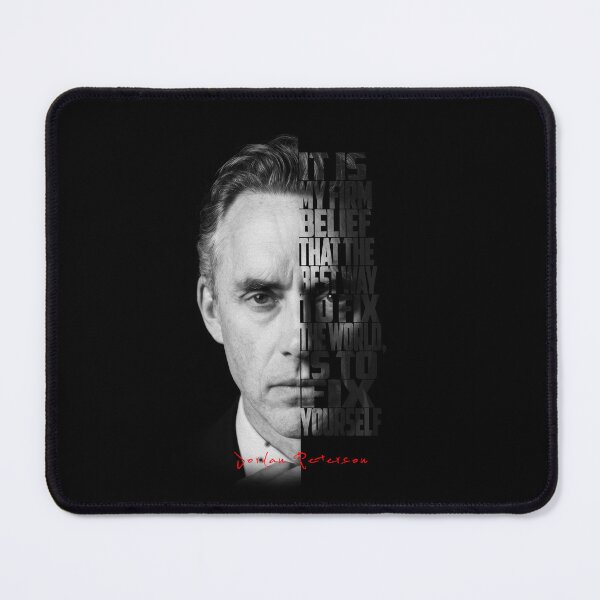Item preview, Jordan Peterson Black and White Typography Portrait – Split Face Motivational Poster designed and sold by Enea Kelo.