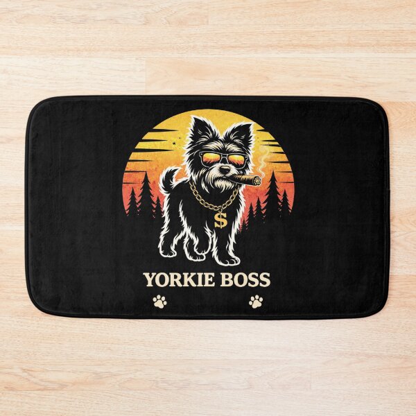 Item preview, Yorkie Boss – Funny Yorkshire Terrier Boss Dog Design, Cool Yorkie with Sunglasses Gift for Dog Lovers designed and sold by VibeOffline Studio.
