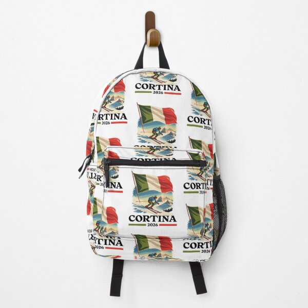Item preview, Cortina 2026 Skier Italian Flag for Winter Sports Lover designed and sold by NUMAcreations.