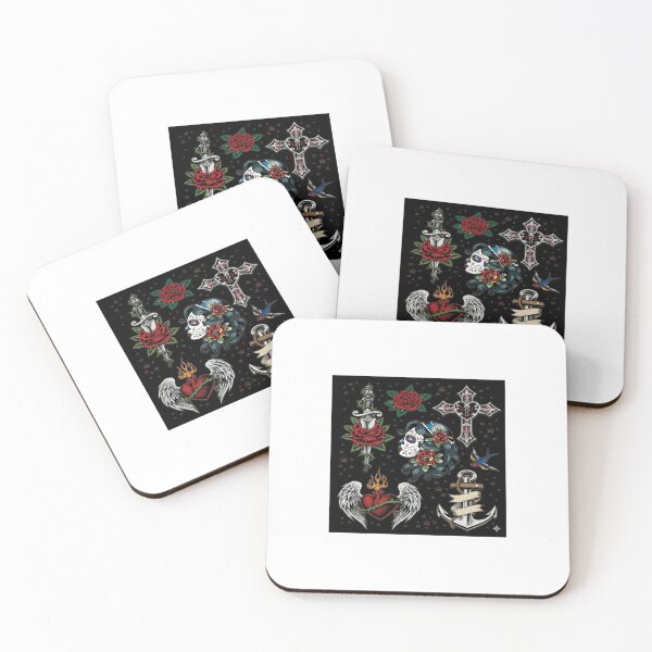 Item preview, Vintage Traditional Tattoo Flash Illustration Set designed and sold by LittleSmileArt.
