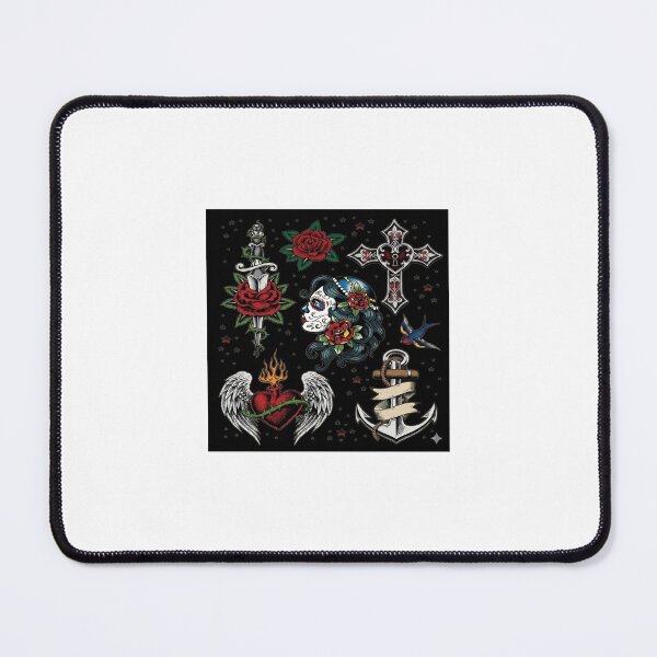 Item preview, Vintage Traditional Tattoo Flash Illustration Set designed and sold by LittleSmileArt.