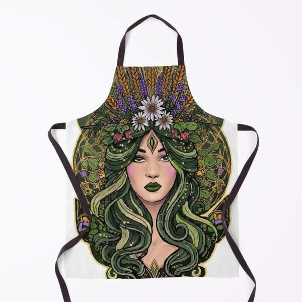 Item preview, Virgo Goddess — Zodiac Art Nouveau | Botanical Sacred Geometry Portrait designed and sold by Ojo de Lilith.