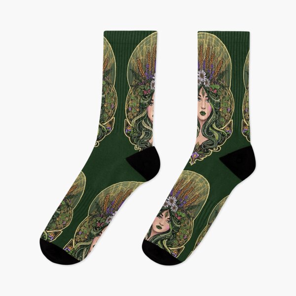 Item preview, Virgo Goddess — Zodiac Art Nouveau | Botanical Sacred Geometry Portrait designed and sold by  Ojo de Lilith.