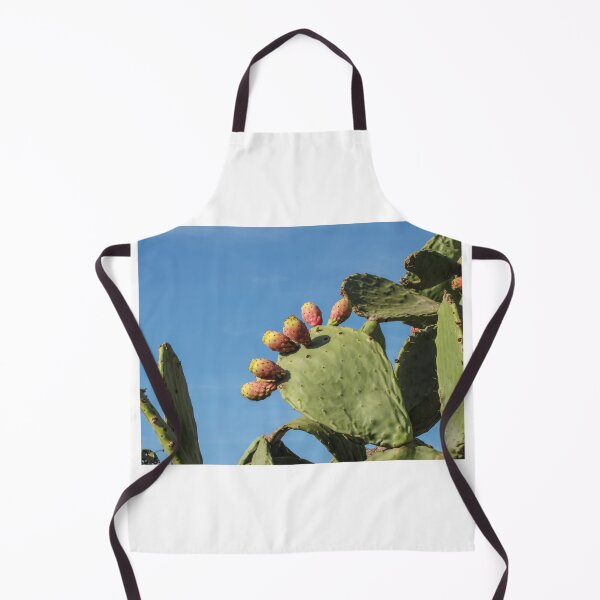 Item preview, Prickly Pear Cactus With Ripening Fruit Against Clear Blue Sky, Desert Plant Close-Up designed and sold by Nmallia.