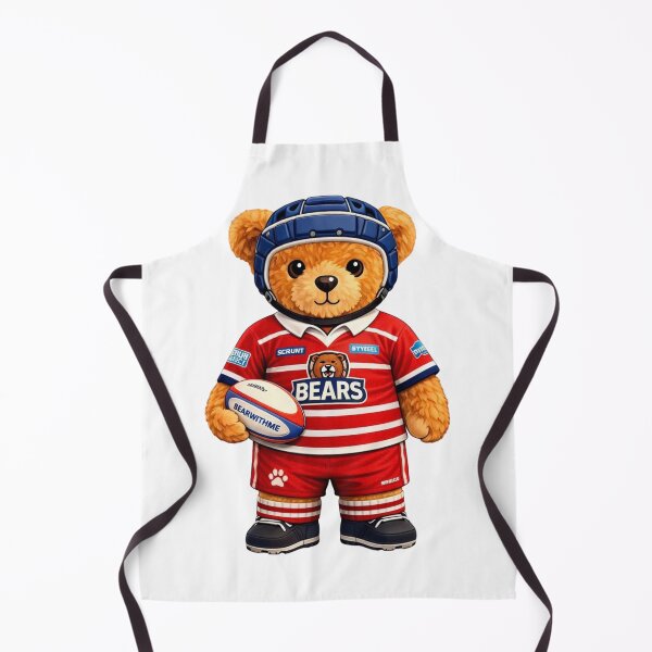 Item preview, Cute Rugby Teddy Bear "Bear With Me" Funny Sports Graphic designed and sold by CuteBear87.