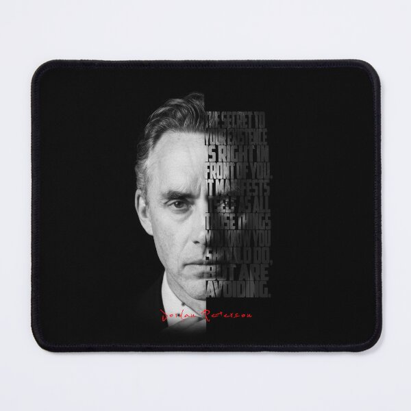 Item preview, Jordan Peterson Black and White Typography Portrait – Split Face Motivational Poster designed and sold by Enea Kelo.