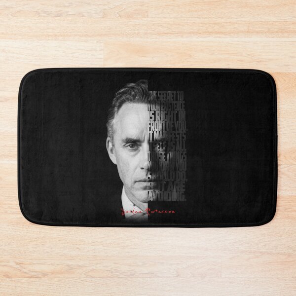 Item preview, Jordan Peterson Black and White Typography Portrait – Split Face Motivational Poster designed and sold by Enea Kelo.
